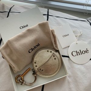 chloe round coin purse